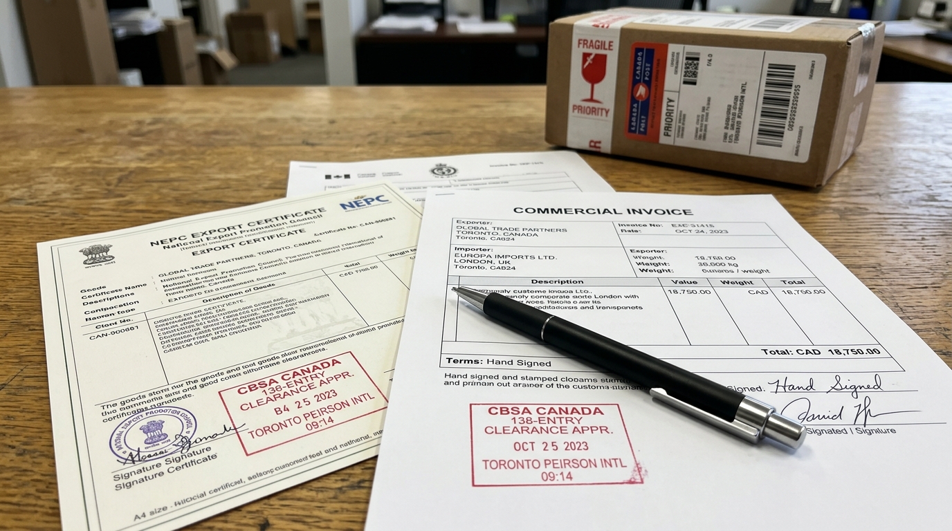 Customs Documents Needed to Ship from Nigeria to Canada