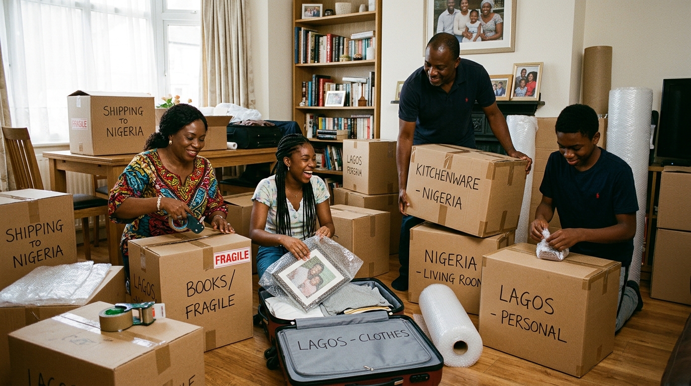 Shipping Personal Belongings from the UK to Nigeria