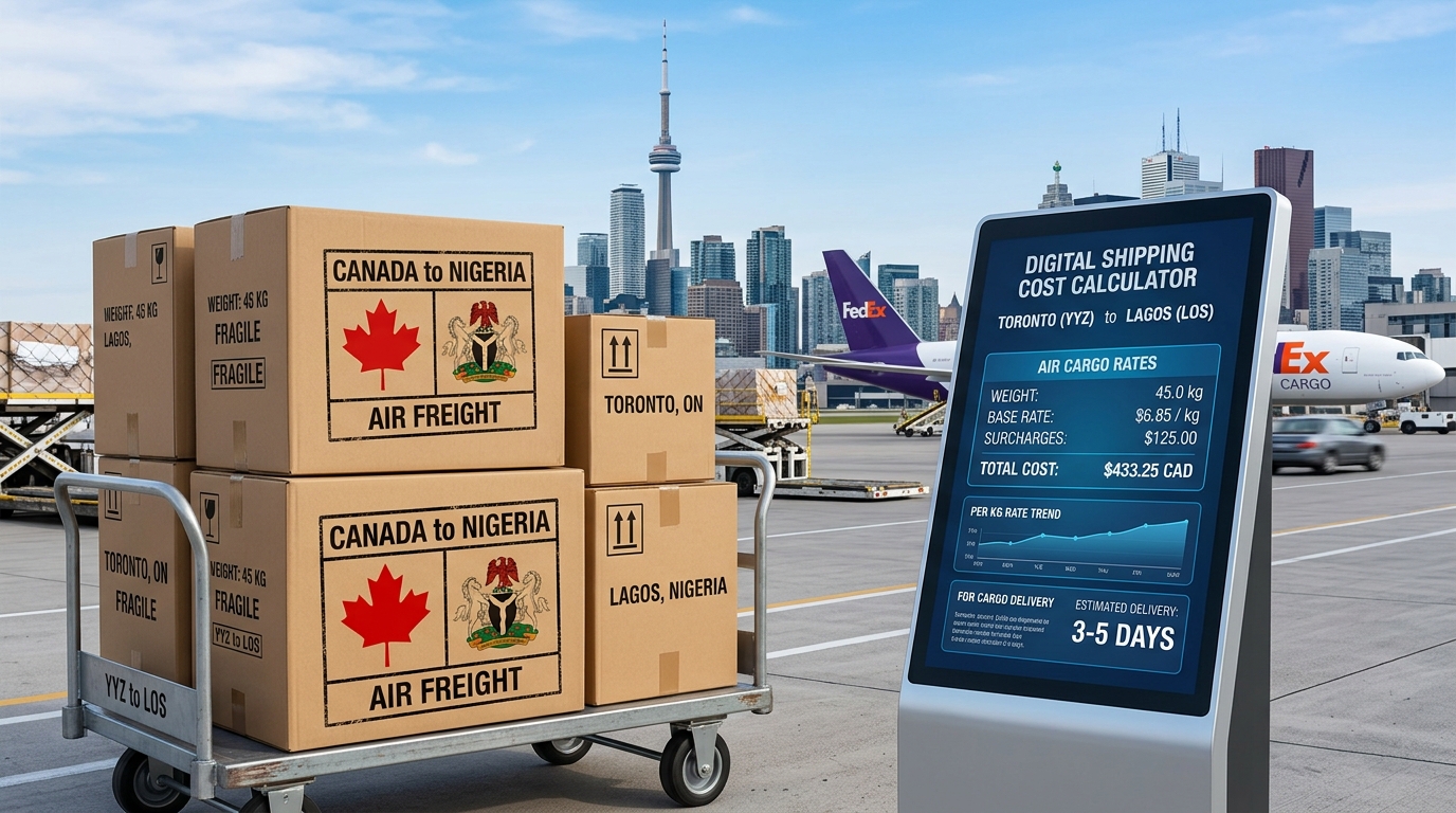 How Much Does Shipping from Nigeria to Canada Cost?
