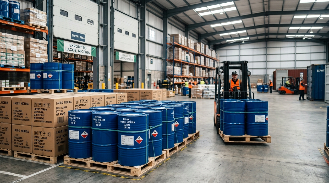 Shipping Barrels from UK to Nigeria | County Cargo